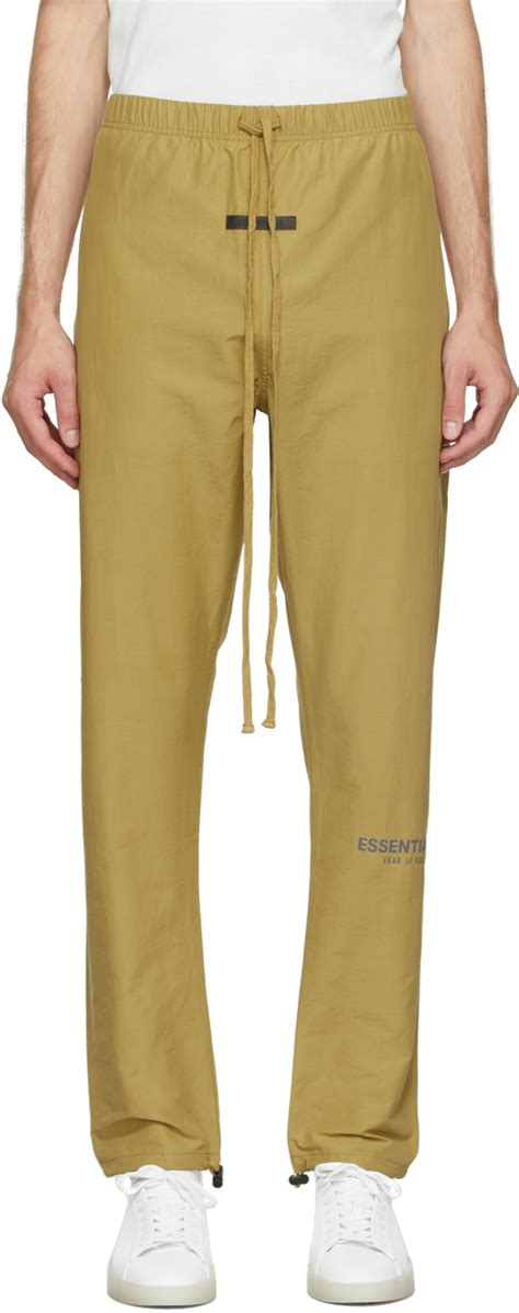 fear of god replica track pants|essentials khaki track pants.